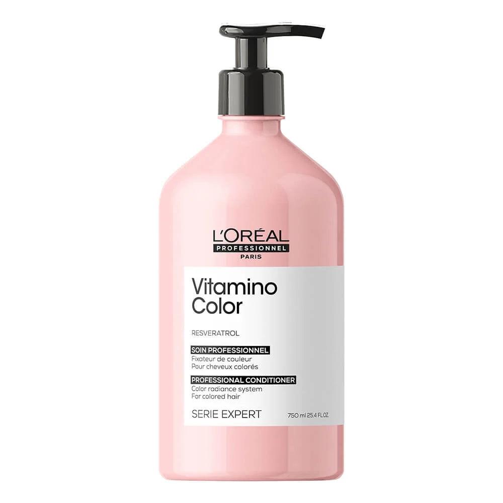 L’Oreal Professionnel Vitamino Color Conditioner bottle, 750 ml, pink pump