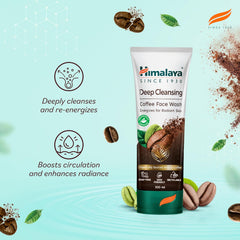 Himalaya Deep Cleansing Coffee Face Wash tube with front label and green base