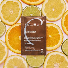 Malibu hard water sachet packet, brown