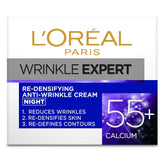 Night anti-wrinkle cream box with 55+ calcium, L'Oreal Paris Wrinkle Expert