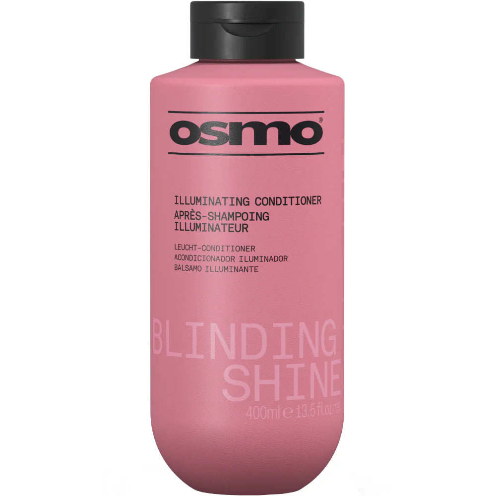 Osmo Illuminating conditioner bottle, pink with black cap, 400ml