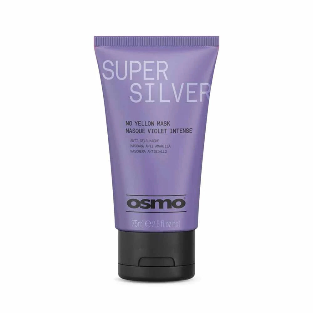 Purple Super Silver hair mask tube with black base, 75 ml