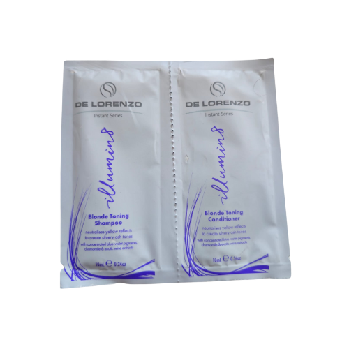 De Lorenzo Blonde Toning shampoo & conditioner 10ml sachets