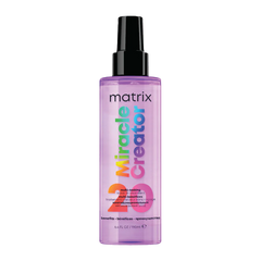 Matrix Miracle Creator leave-in spray, purple bottle with black pump
