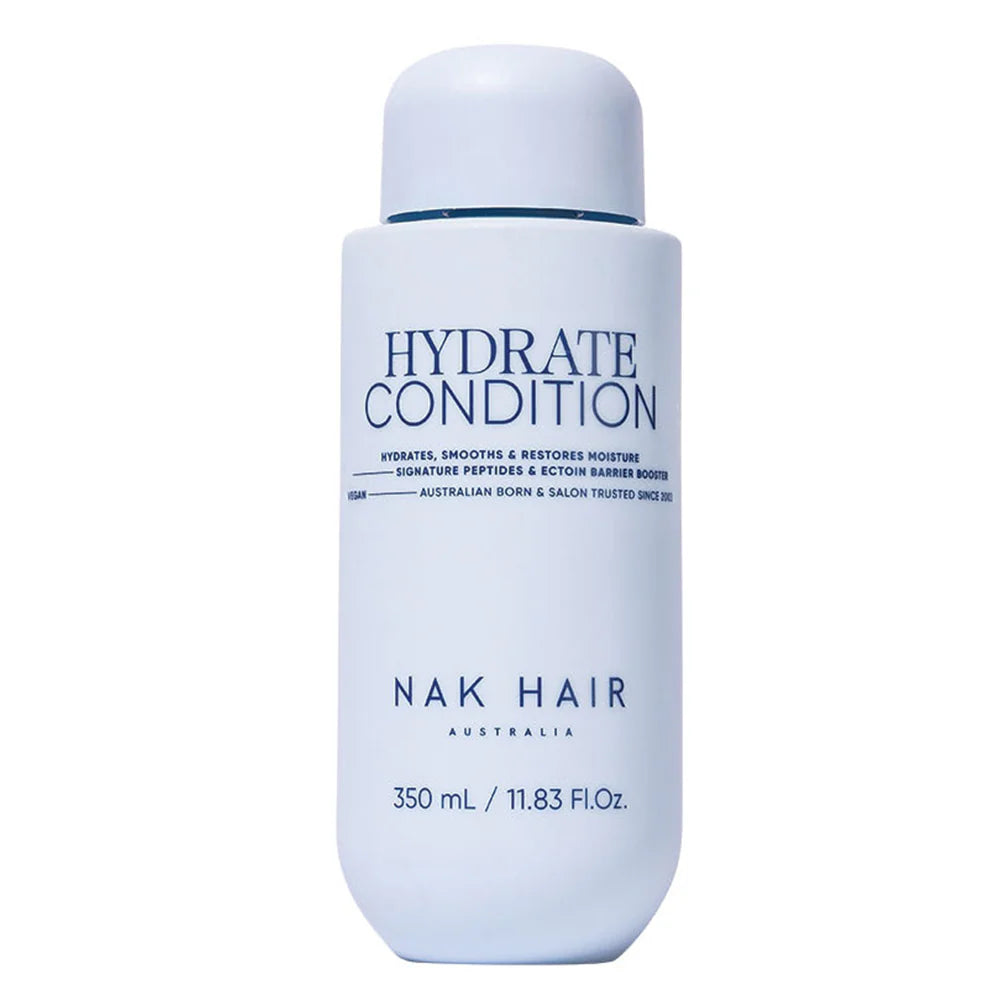 NAK hydrate conditioner bottle, 350 mL, blue-white label