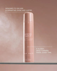 NAK HAIR Shine Mist hair mist bottle with pump nozzle, light pink
