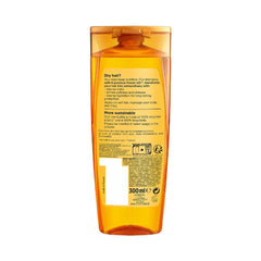 Coconut oil shampoo bottle back label, 300 ml