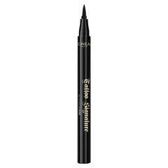 Black liquid eyeliner pen with pointed applicator tip