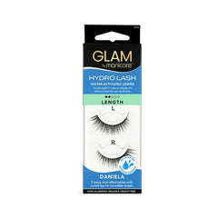 Glam by Manicare Hydro Lash false eyelashes, L length, water-activated pair