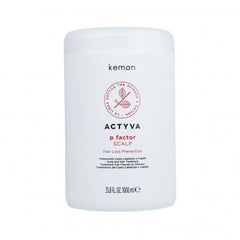 ACTYVA scalp treatment bottle, white plastic, 1000 ml size, front label visible