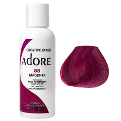 Hair dye bottle ADORE 88 Magenta, semi-permanent color, 4 fl oz (118 ml)
