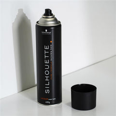 Schwarzkopf Silhouette Super Hold hair lacquer spray can, 400g, with spare nozzle cap