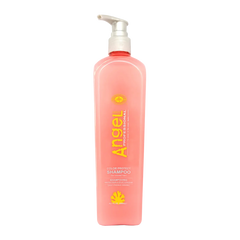 Angel Color Protect shampoo pink bottle with pump, front label