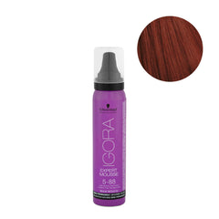 Hair dye mousse bottle, purple with black cap, 5-88 Expert Mousse