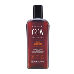 American Crew daily cleansing shampoo bottle, 250 ml, dark red label