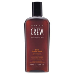 American Crew daily moisturizing conditioner bottle, 250 ml, dark amber with black cap