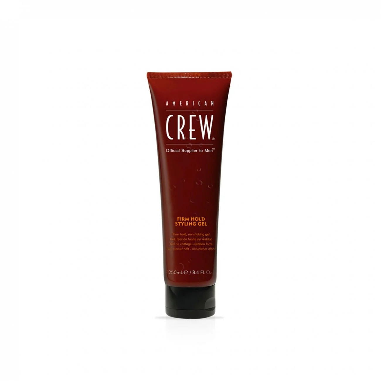 American Crew Firm Styling Gel tube, 250ml, red-brown gel container