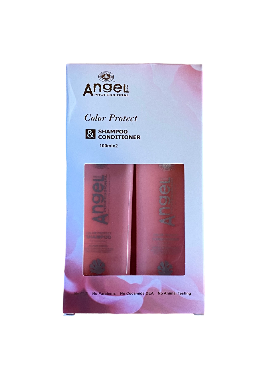 Angel Color Protect travel duo shampoo and conditioner set, 100 ml, boxed
