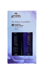 Angel Professional no yellow shampoo & conditioner travel duo, 2x100ml