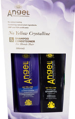 Angel no yellow crystalline shampoo & conditioner duo bottles, 500ml x2