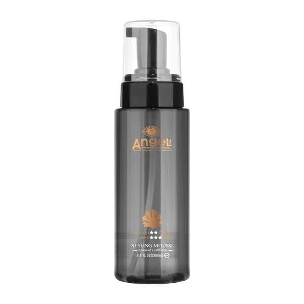 Angel deep sea styling mousse bottle with pump, dark gray, 260 ml