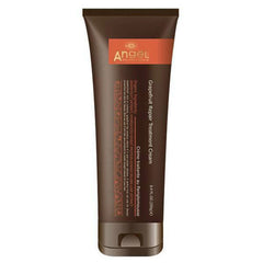 Angel grapefruit repair treatment cream tube, brown with orange label