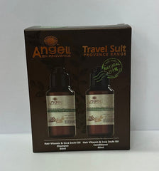 Angel Hair Vitamin and Inca Inchi Oil travel duo box with two 80ml bottles
