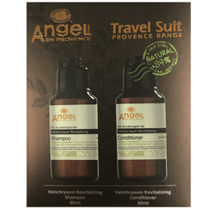 Helichrysum travel duo bottles with shampoo and conditioner, 80ml, two-pack
