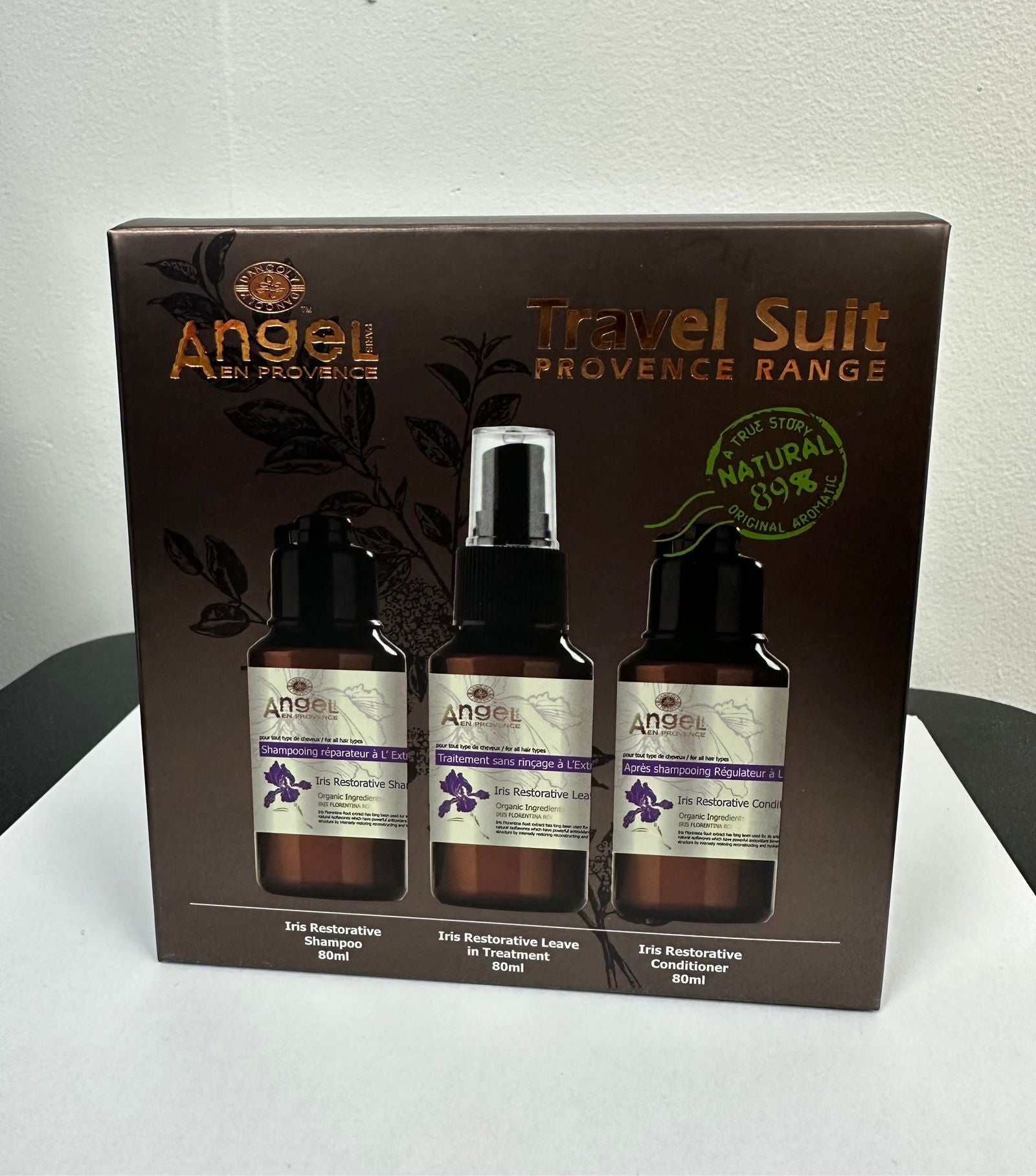 Travel trio 80 ml set in box with three small bottles