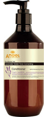 Tone-correcting conditioner bottle, lavender violet formula, brown pump bottle