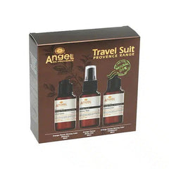 Orange flower travel trio hair care set: three bottles in gift box