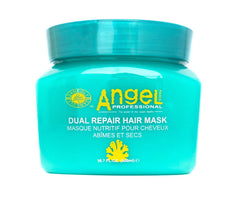 Angel Professional dual repair hair mask jar, turquoise with teal lid, 500 ml