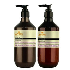 Hair care shampoo and conditioner bundle with two pump bottles, Rose Elastic Curl.