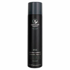 Awapuhi anti frizz hairspray bottle with black pump top and label