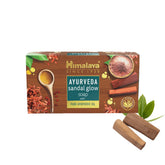 Himalaya Ayurveda sandal glow soap box with pure Ayurvedic oil label