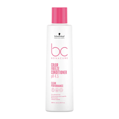 Schwarzkopf BC Bonacure conditioner bottle, white with pink cap, 200 ml