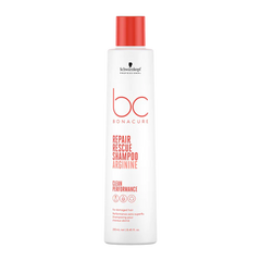 Schwarzkopf BC Bonacure Repair Rescue shampoo, white bottle with red cap, 250ml