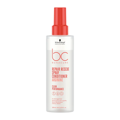 Schwarzkopf Bonacure repair rescue spray conditioner bottle, white with red cap