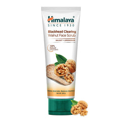 Face scrub tube, Himalaya Blackhead Clearing Walnut Face Scrub, 100 g