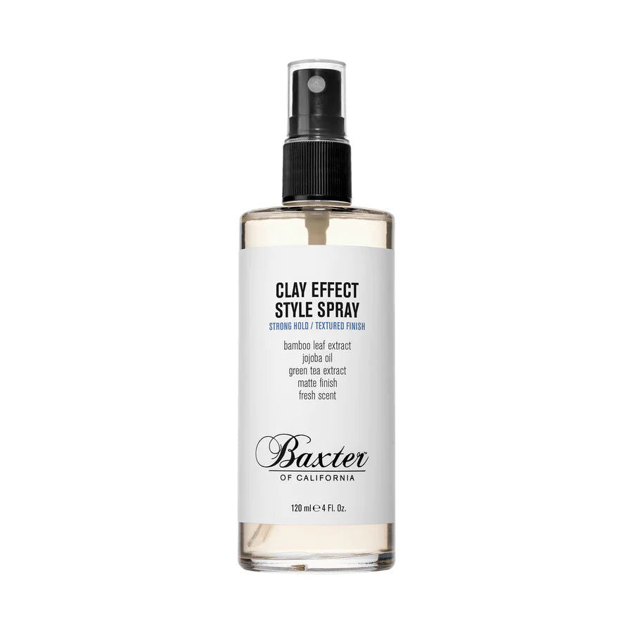 Baxter of California clay effect style texturising spray bottle with pump sprayer