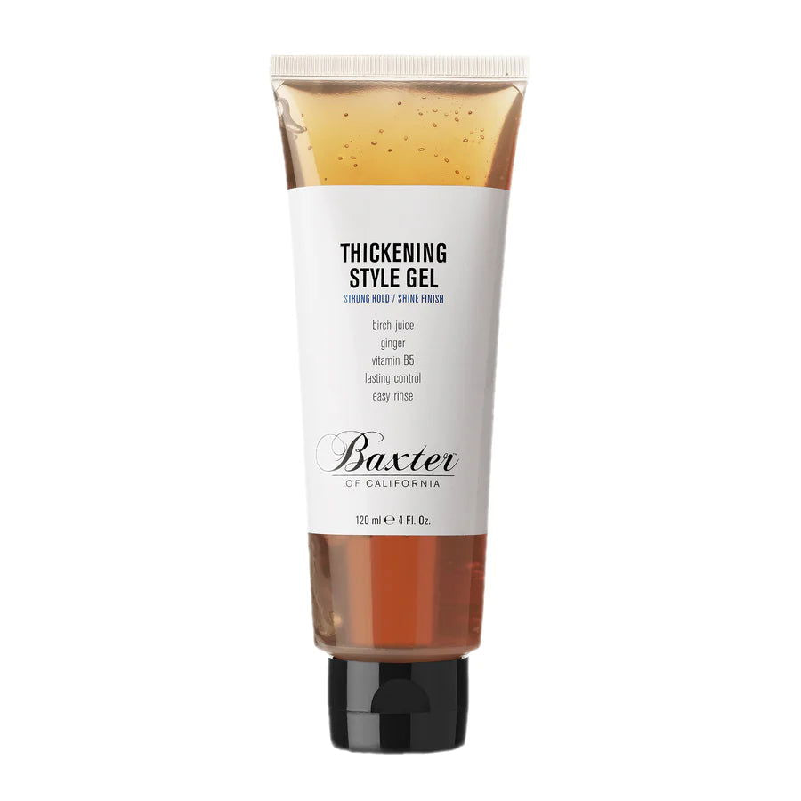 Baxter of California thickening style gel for men, squeeze tube with flip cap