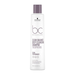 Schwarzkopf BC Bonacure Clean Balance deep cleansing shampoo bottle, 250 ml