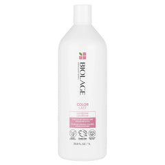 Biolage Color Last conditioner bottle, white plastic with flip-top cap