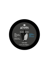 Angel for Men matte clay styling jar, black, 100g strong hold
