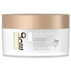 Schwarzkopf BlondMe all blondes detox mask jar with gold lid, 200 ml