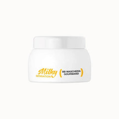 Brelil Milky Sensation BB Mask jar, white plastic container with gold label text