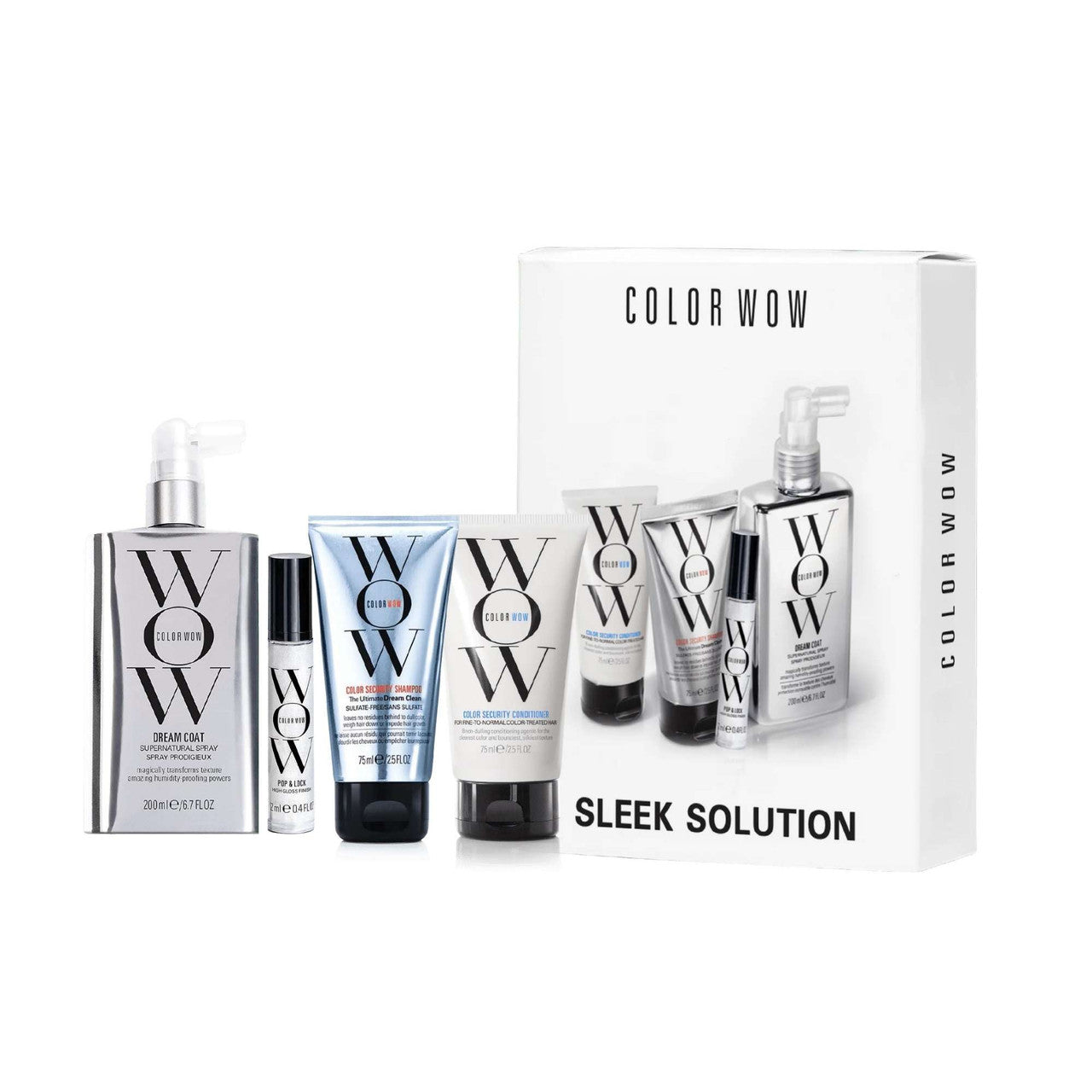 Color WOW Sleek Solution Pack set with tubes and bottles