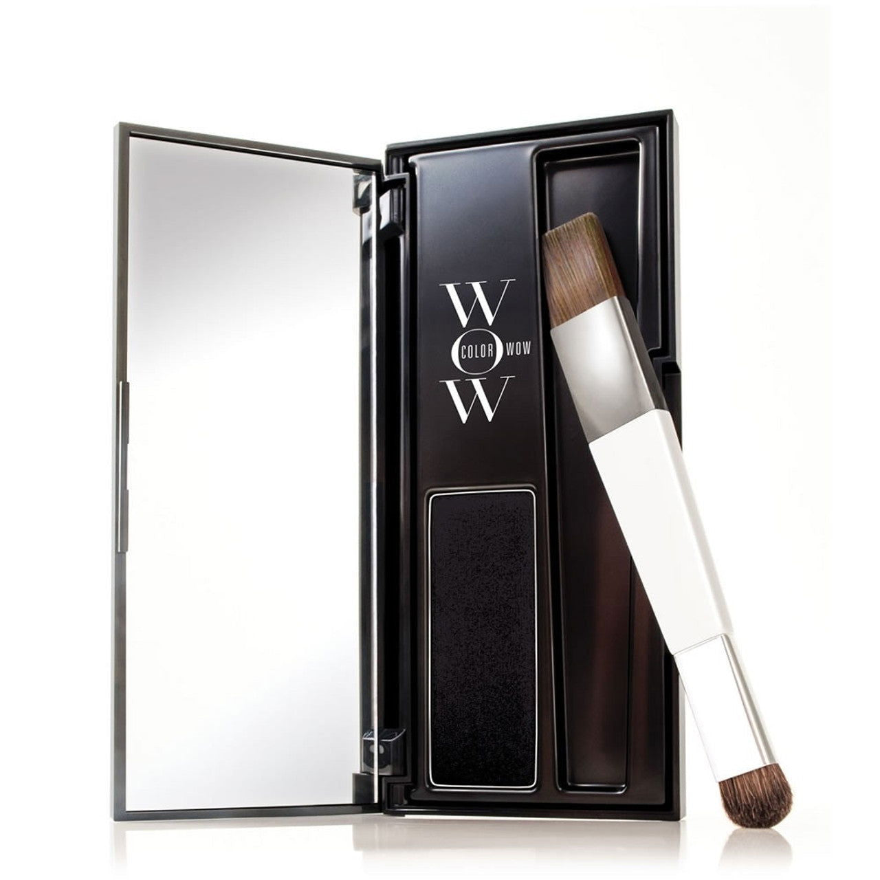 Color Wow Root Cover Up black set with brush and open case