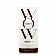 Color Wow Root Cover Up dark brown hair root cover product box, 2.1g