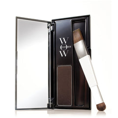 Color Wow Root Cover Up dark brown applicator stick and brush in open case